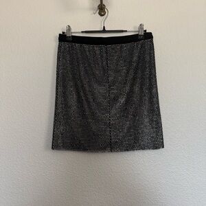NEW Finesse Dita Black Rhinestone Mini Skirt Medium Large